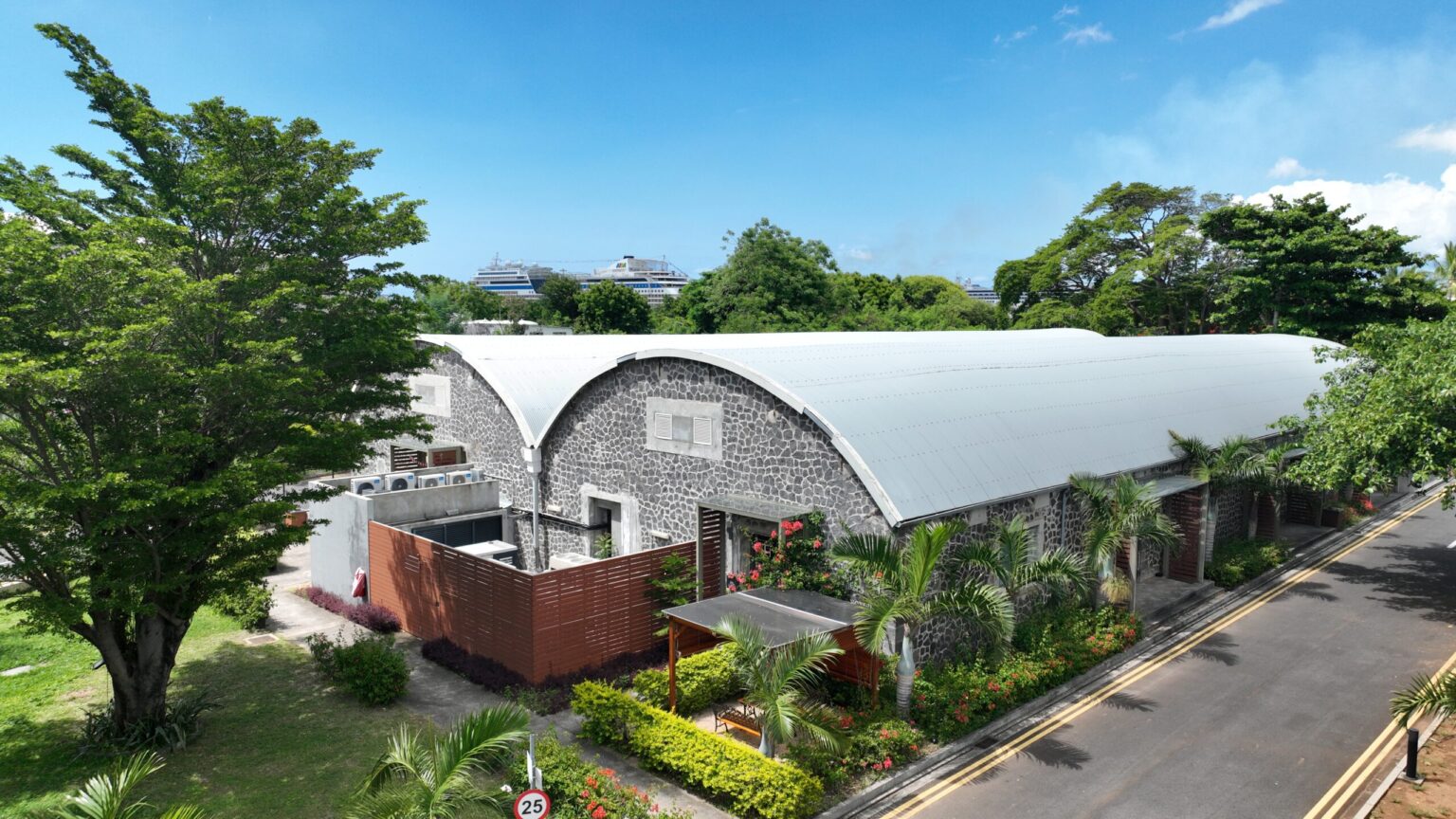 Professional and modern office spaces and premium residences at The Docks, offering flexible work environments and luxurious living in Port Louis and Ebene.