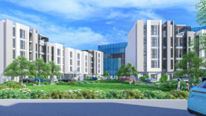Professional and modern office spaces and premium residences at The Docks, offering flexible work environments and luxurious living in Port Louis and Ebene.