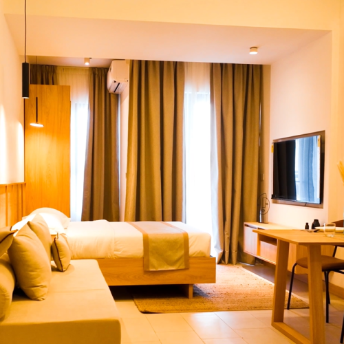 Professional and modern office spaces and premium residences at The Docks, offering flexible work environments and luxurious living in Port Louis and Ebene.